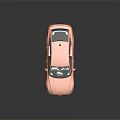 Orange Audi Sedan With Sleek Design Black Wheels And Blue Accents On Dark Background