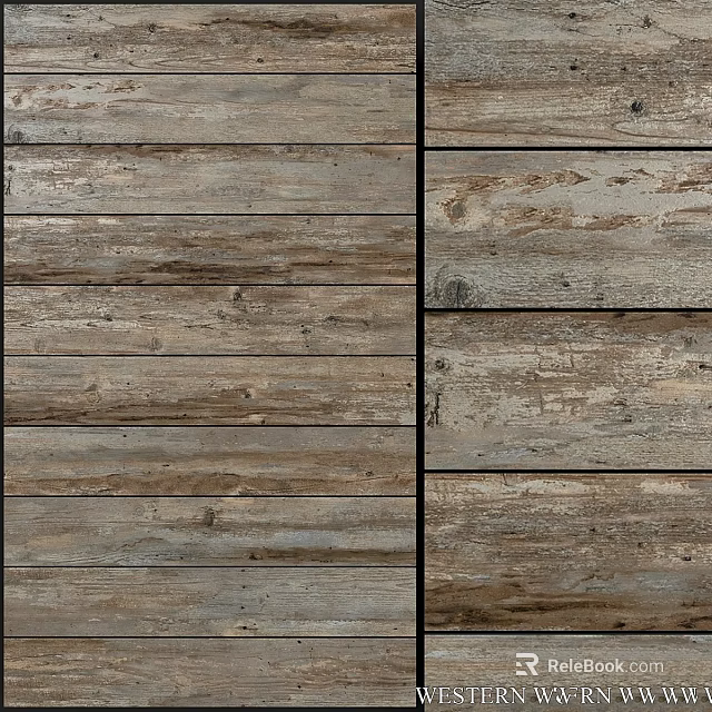 Natural Wooden Planks With Rustic Texture And Joined Surface Design 3d model 