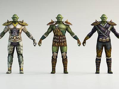 Modern Game Characters 3d model Modern Game Characters 3d model