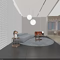 Modern Public Office Space With Open Layout Comfortable Seating Green Plants And Wall Art Decor