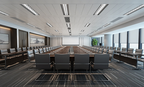 Modern Conference Room State-owned Enterprise Conference Room 3d model