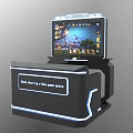 Coin Operated Video Game Machine As Modern Entertainment Appliance With Screen