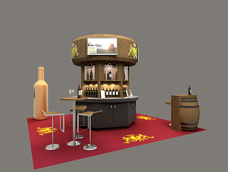 Modern Exhibition Booth 3d model