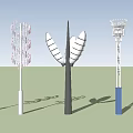 Creative Outdoor Lights with Unique Shapes and LED Illumination for Garden Landscape