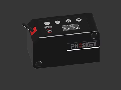 Industrial Factory Equipped With PH-SKEY Control Device Featuring Digital Display And Buttons 3d model