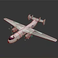 Military Aircraft Model With Long Wing Twin Engine And US Military Logo