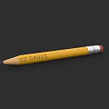 Yellow Pencil With DO DRUGS Text Red Eraser Tip On Black Background
