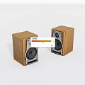Classic Wooden Bookshelf Speakers With Vintage Design And High Audio Performance