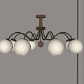 Antique chandelier 3d model