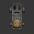 Rugged Terrain Ideal for Off Road Vehicle Featuring Metal Frame and Large Tires