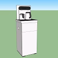 Silver Standing Water Dispensers With Modern Design And Control Panel For Home Use