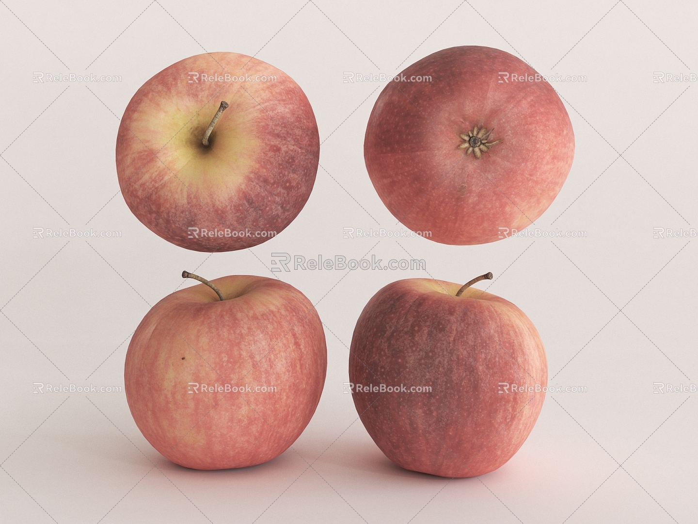 Modern Apple Apple Fruit 3d model