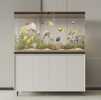 modern aquarium 3d model