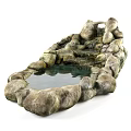 Decorative Natural Garden Ornament With Stone Waterfall Pond And Flowing Water