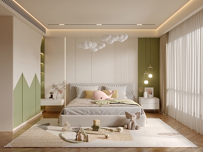 Modern Children's Room 3d model