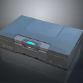 Modern Gray Nex-Tech Daily Life Appliance With Blue Indicator Light And Sleek Design