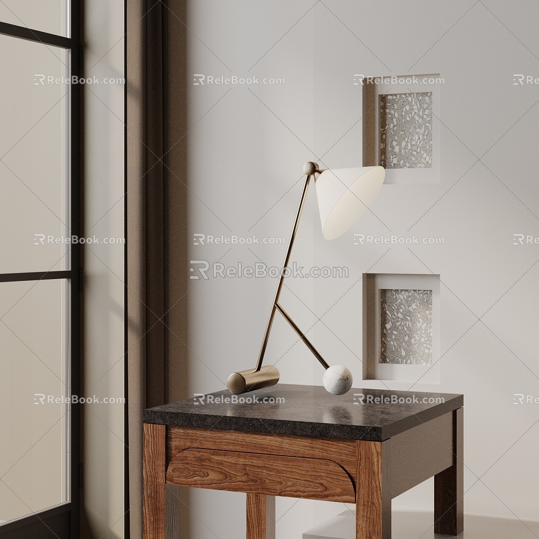 Modern table lamp 3d model