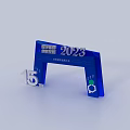 Blue Arch Structure For 2023 National Group Strategic Development 15th Anniversary 3d model