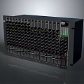 Professional Black Audio Mixing Console With Multiple Knobs Faders And Indicators For Musical Instruments 3d model