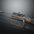 High Precision Sniper Rifle With Tactical Scope And Ergonomic Wooden Stock For Long Range Shooting