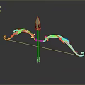 Crossbow Mechanical Crossbow Shift Bow and Arrow Shoot Far Equipment Weapons High-tech Crossbow 3d model