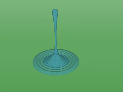 Modern Water Drops 3d model Modern Water Drops 3d model