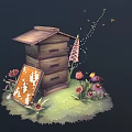 Modern Hive 3d model