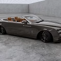 Rolls Royce Luxury Convertible Dark Gray Exterior With Brown Interior And Black Wheels