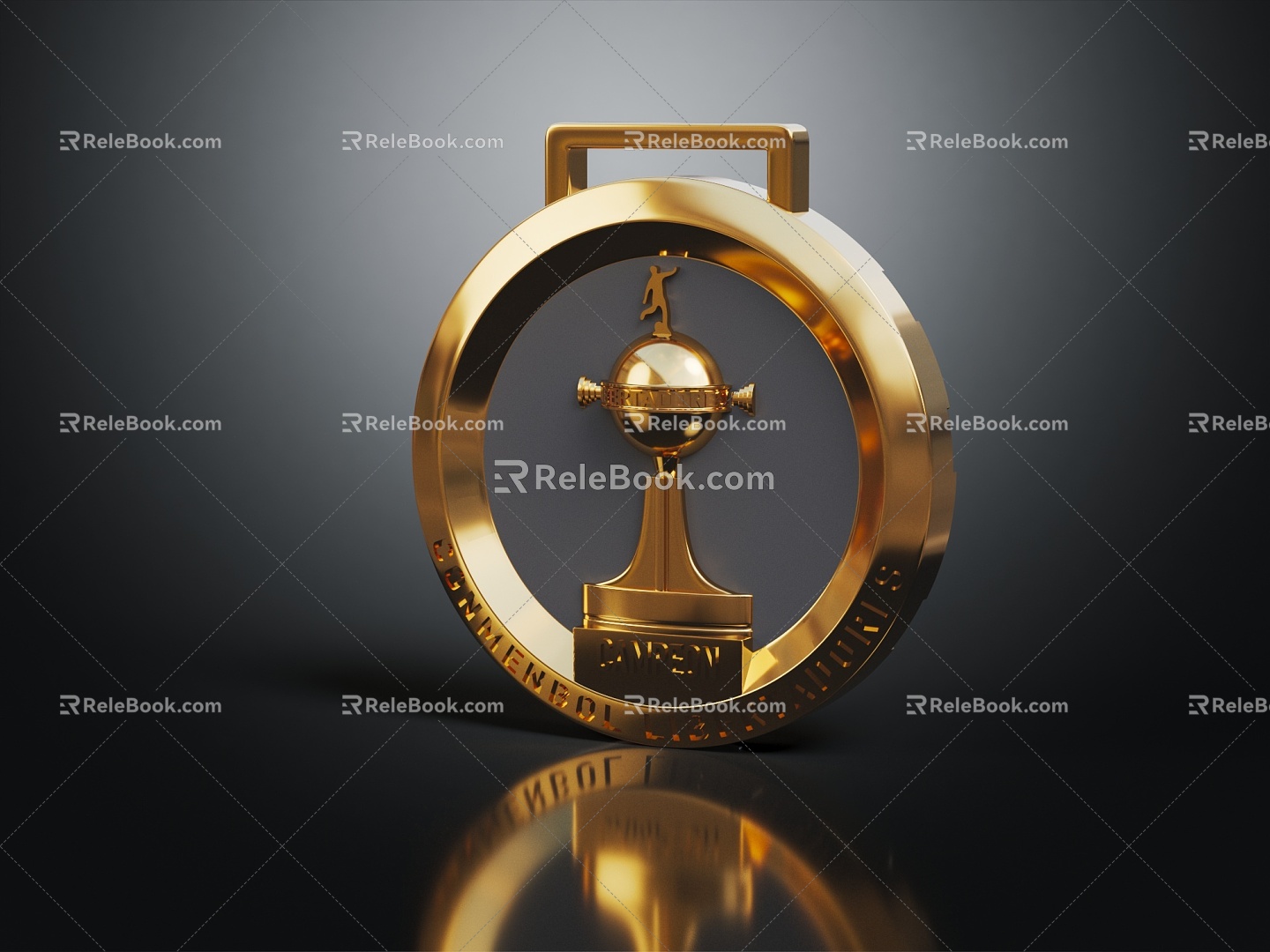 Light Luxury Trophy Gold Cup World Cup 3d model