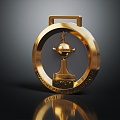 Light Luxury Trophy Gold Cup World Cup 3d model