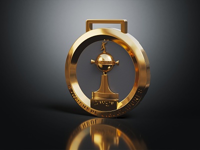 Light Luxury Trophy Gold Cup World Cup 3d model