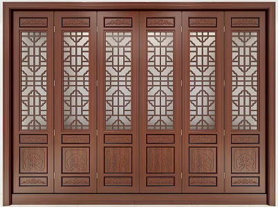 Chinese style gate 3d model