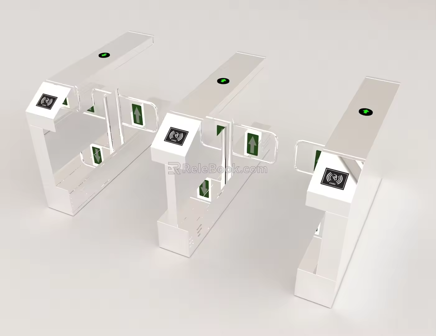 Public facilities security check valve inlet and outlet 3d model