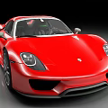 Red Sports Car With Sleek Exterior Design