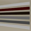 Various Colored Decorative Lines Arranged On Beige Wall For Home Interior