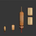 Traditional Colorful Decorative Lanterns With Various Sizes And Artistic Patterns