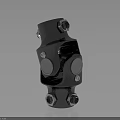 Chrome Plated Metal Mechanical Joint With Rotational Bolts And Shiny Surface