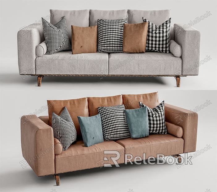 Modern double sofa model