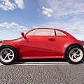 Classic Beetle Car 3d model