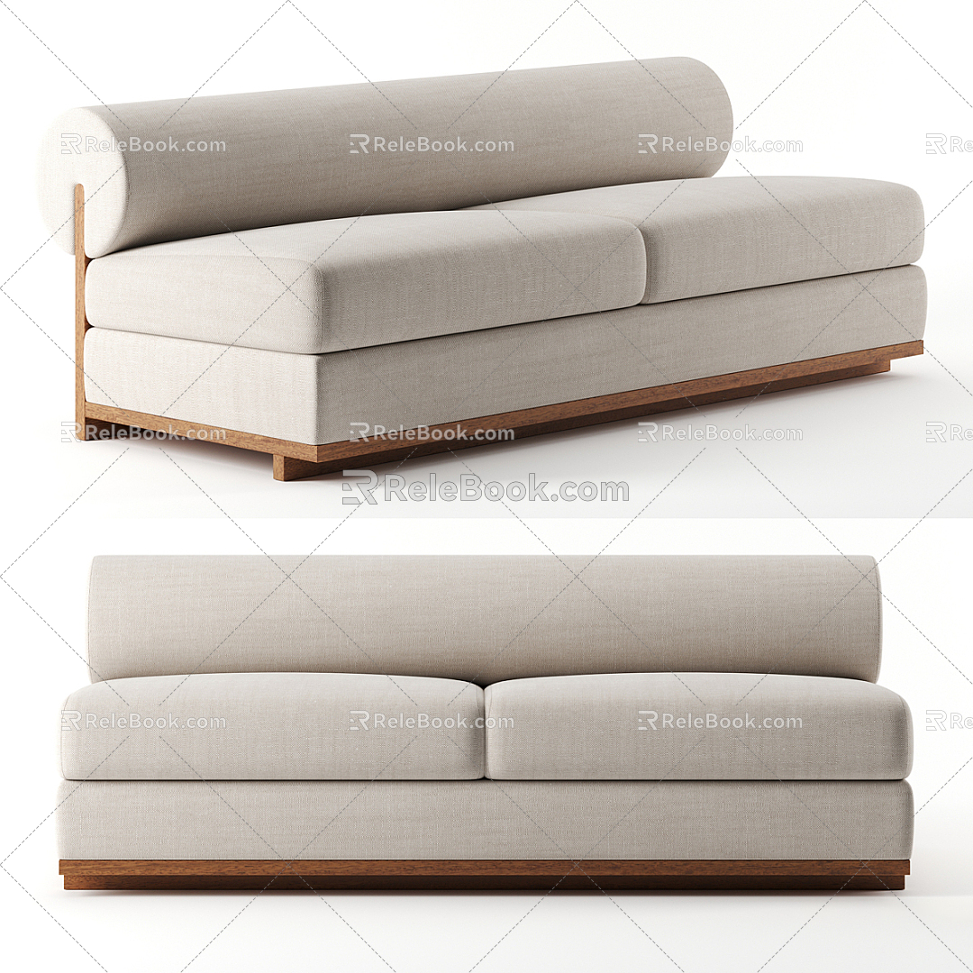 Double sofa 3d model