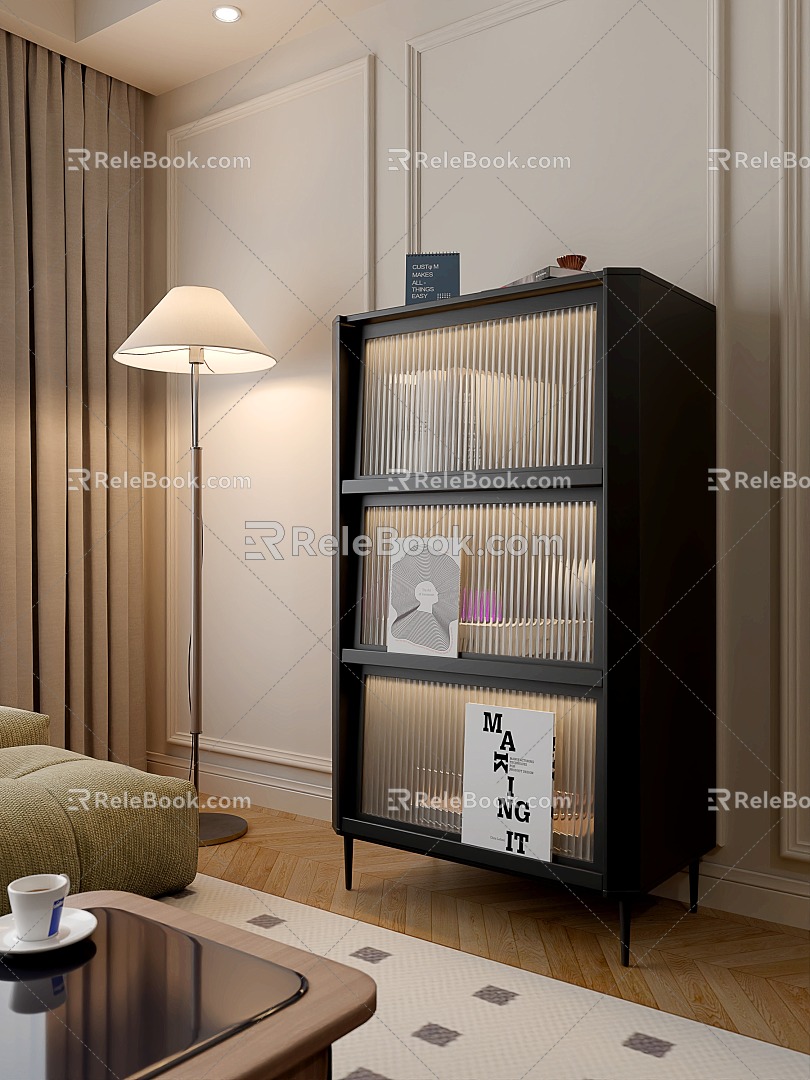 Retro Style Decorative Cabinet French Retro Style Wine Cabinet Retro Style Living Room model