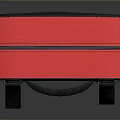 Red And Black Durable Utility Storage Bag With Adjustable Straps For Daily Organizing