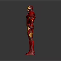 Iron Man Game Movie Character With Red And Gold Armor Standing Pose