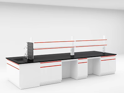All-steel landing central platform plus reagent rack 3d model