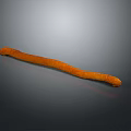 Golden Orange Long Fried Snack With Crunchy Surface On Dark Background