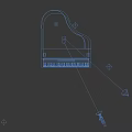 Black Grand Piano Classical Musical Instrument With White Keys And Elegant Design