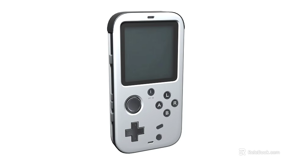 Portable Handheld Game Console With LCD Screen Directional Pad And Control Buttons 3d model 