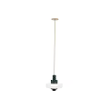 Elegant Modern Pendant Light With Marble Accents White Shade And Gold Metal Frame