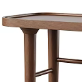 Modern Wooden Dressing Table With Sleek Design And Slender Legs Structure 3d model