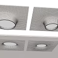 No-frame chamfered gypsum board downlight 3d model